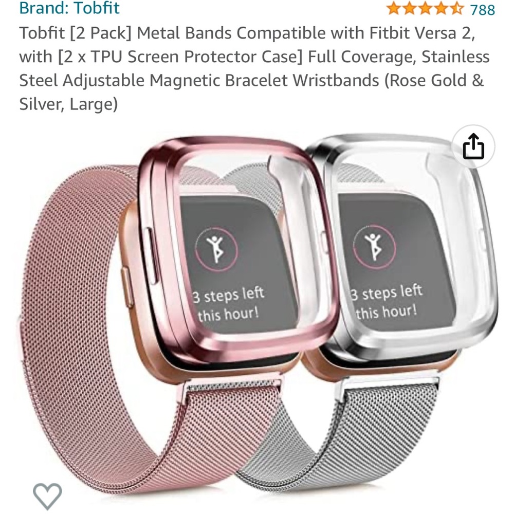 Fitbit Versa 2 watch bands and face covers